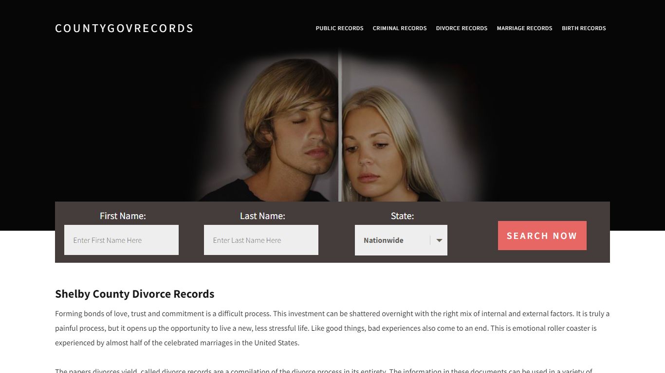 Shelby County Divorce Records | Enter Name and Search|14 Days Free